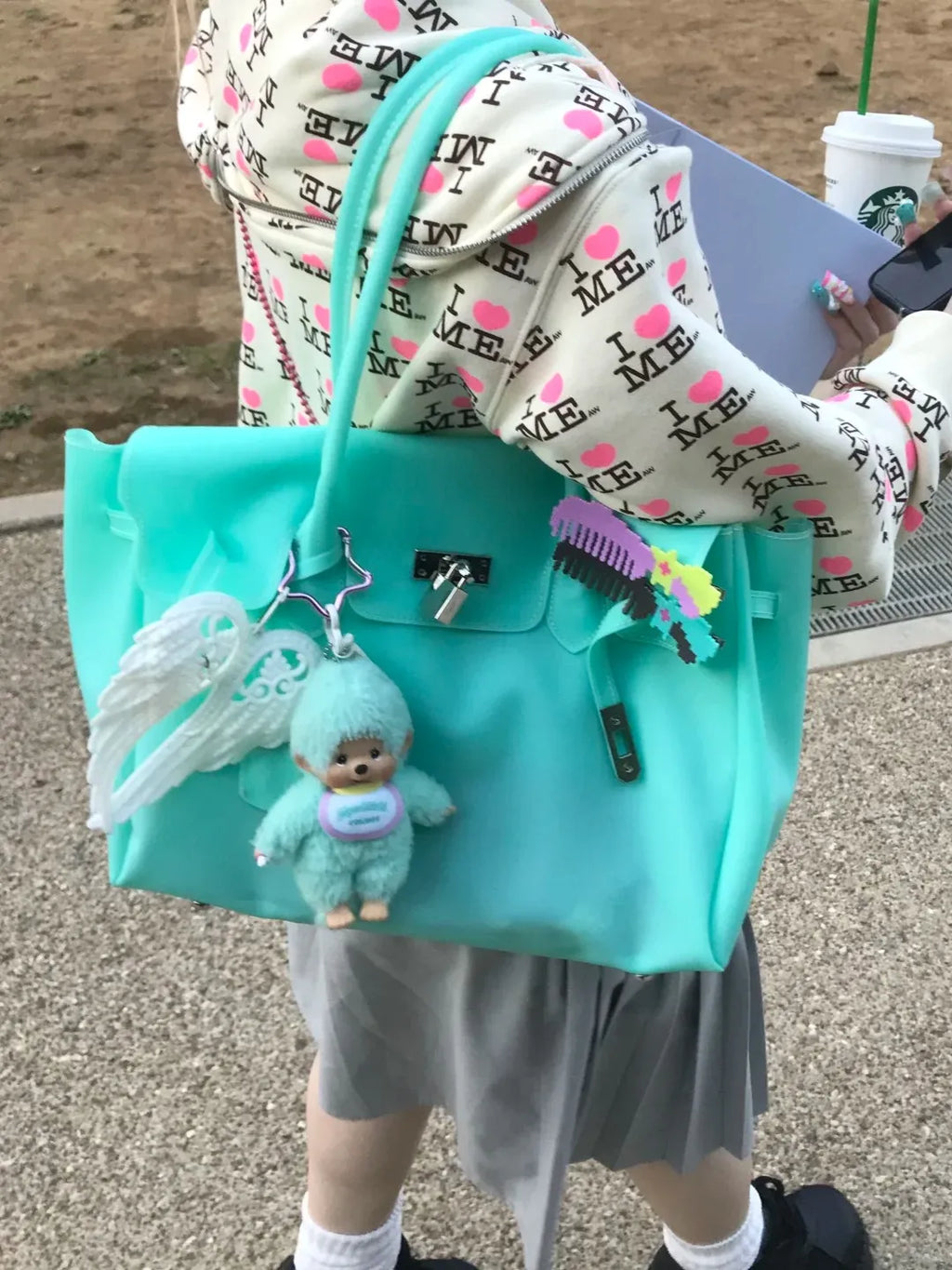 Aqua Jelly Firkin Mood Bag