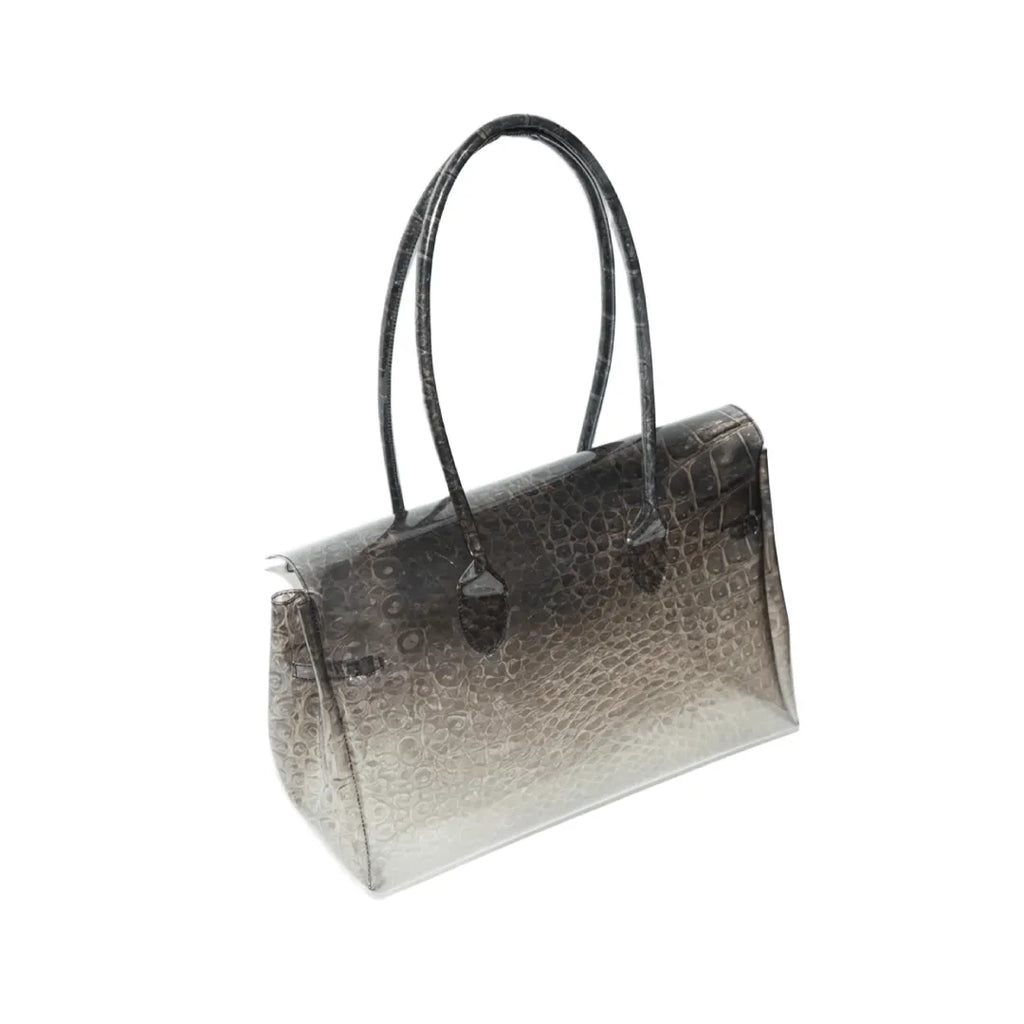 Grey Croc Jelly Firkin Bag