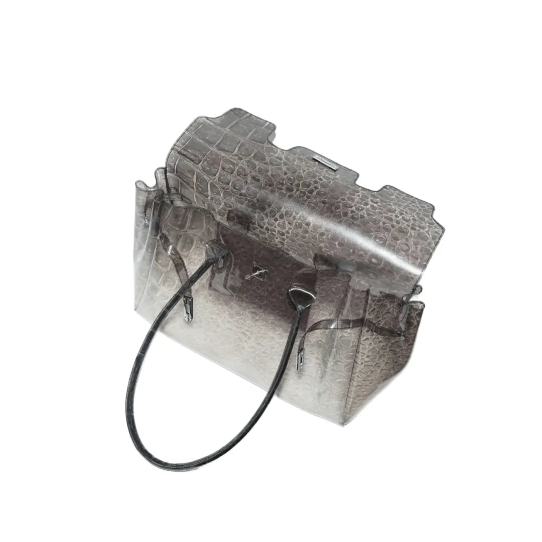 Grey Croc Jelly Firkin Bag
