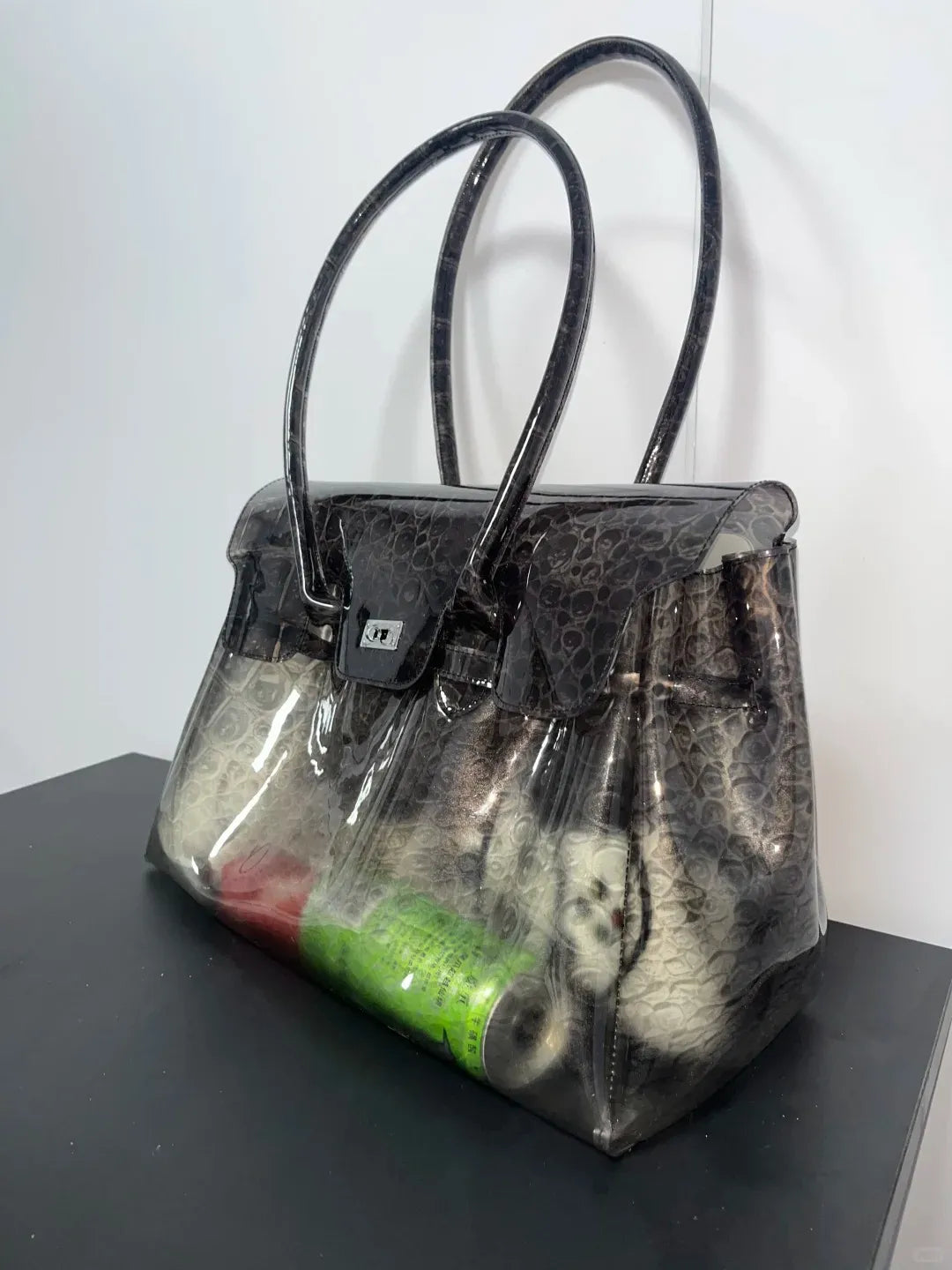 Grey Croc Jelly Firkin Bag