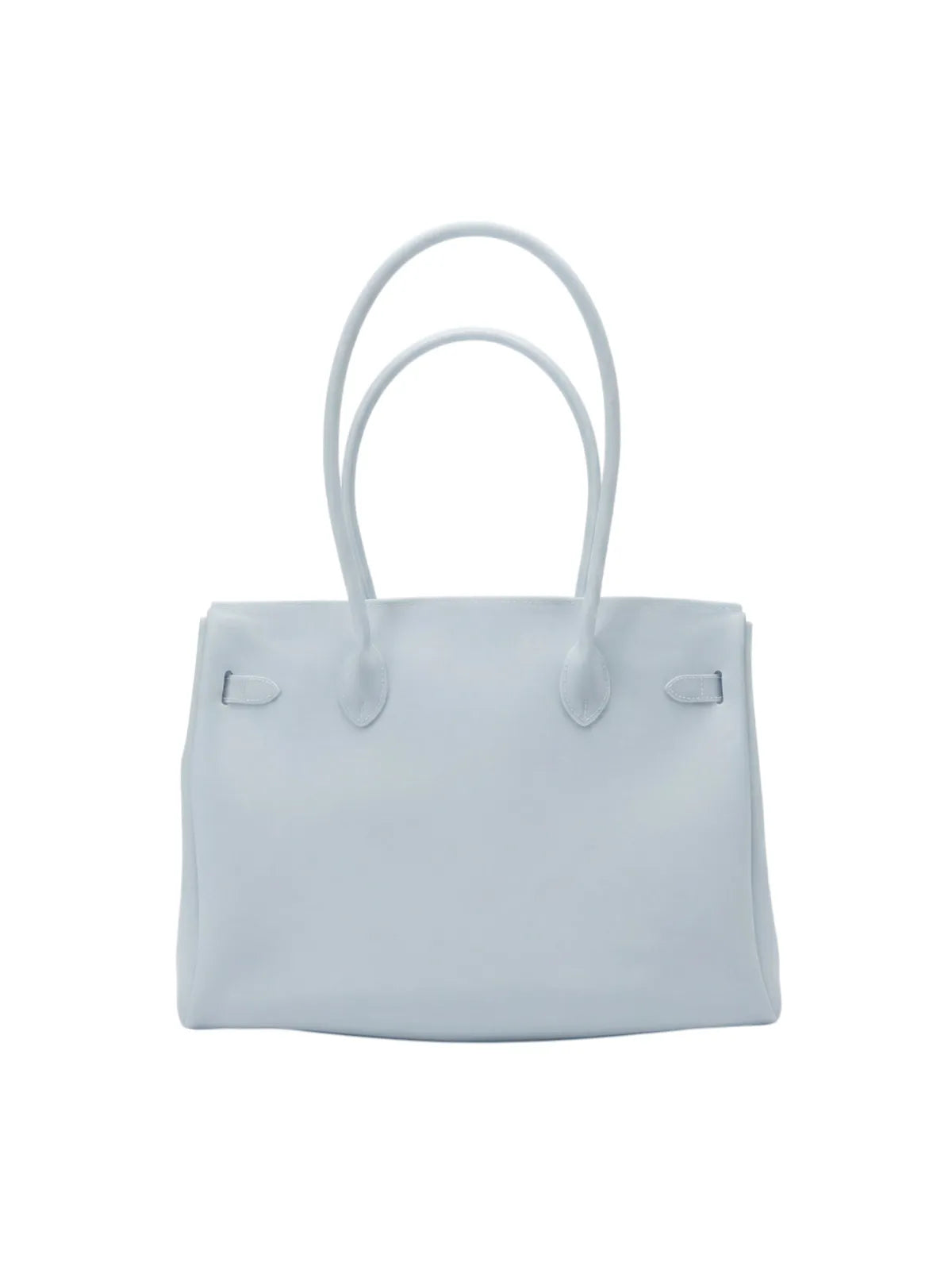 Ice Blue Jelly Tote Bag – Clear Aesthetic Y2K Handbag