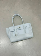 Ice Blue Jelly Tote Bag – Clear Aesthetic Y2K Handbag
