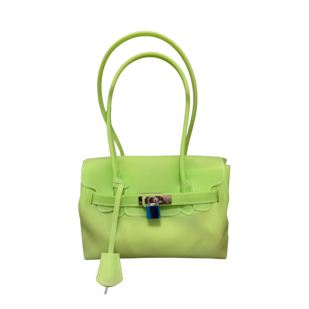 Neon Green Y2K Jelly Firkin Bag