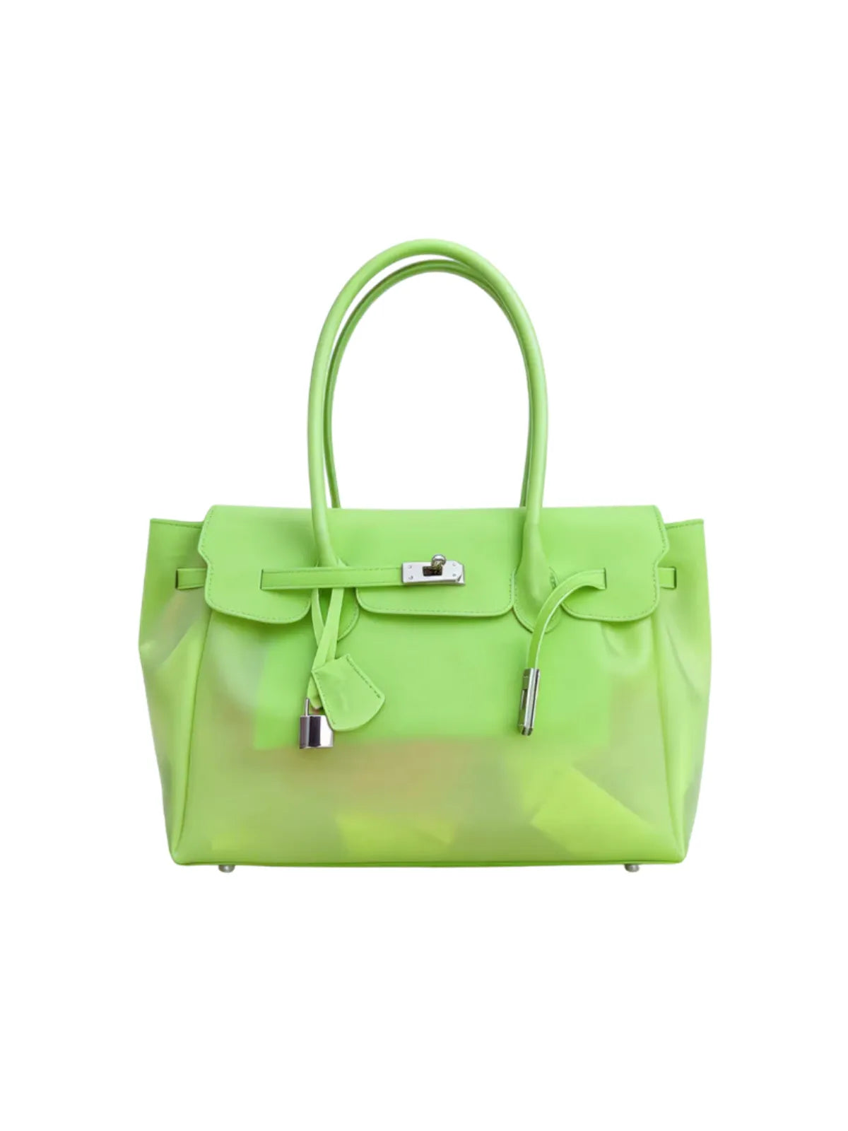Neon Green Y2K Jelly Firkin Bag