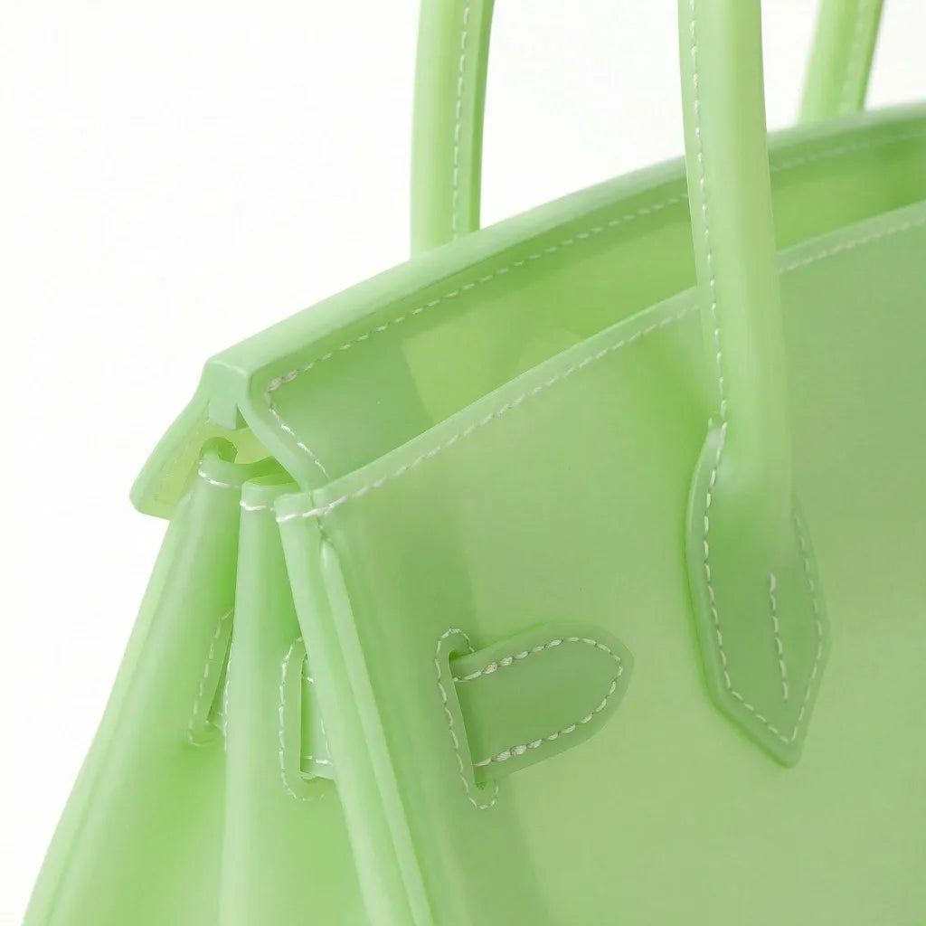 Neon Green Y2K Jelly Firkin Bag