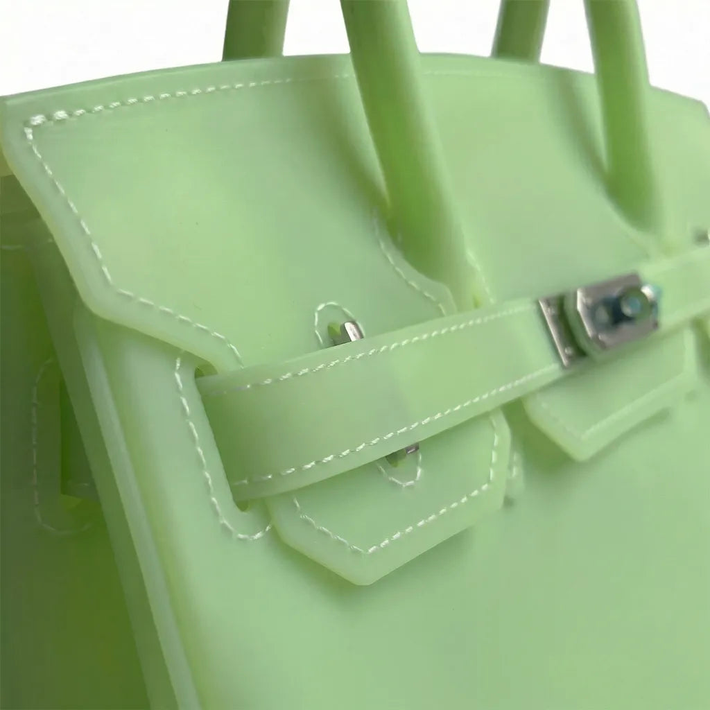 Neon Green Y2K Jelly Firkin Bag