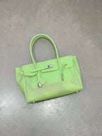 Neon Green Y2K Jelly Firkin Bag
