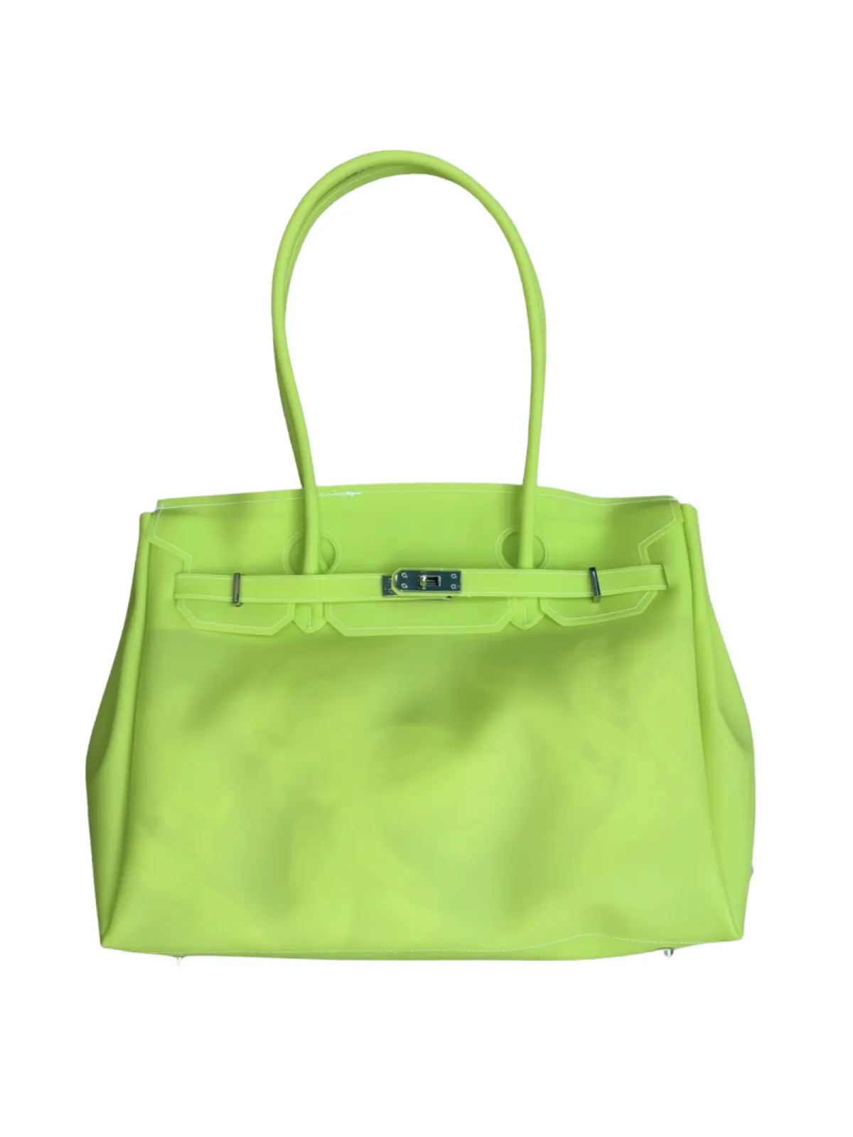 Neon Green Y2K Jelly Firkin Bag